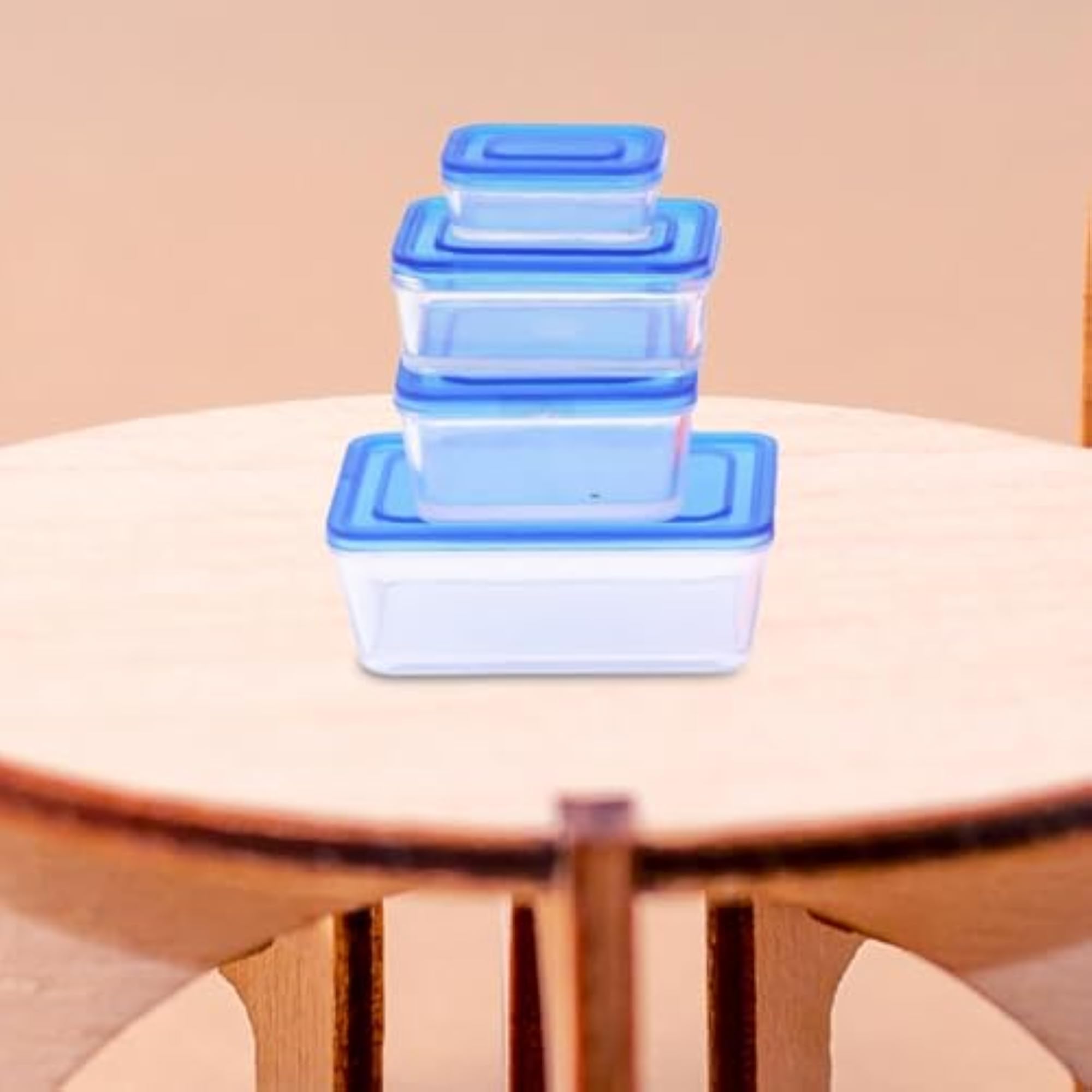 Miniature Dollhouse Lunch Box Containers, Pretend Play