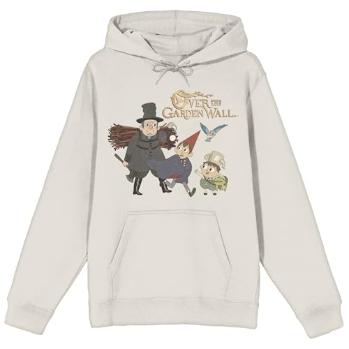 Bioworld Over The Garden Wall Characters Walking Adult Sand Long Sleeve Hooded Sweatshirt -XL