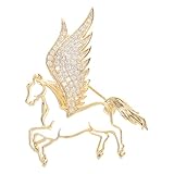 Parfaite pour les fêtes : célébrez avec élégance grâce à cette broche du nouvel an chinois, un insigne décoratif en forme de cheval qui incarne l'esprit des fêtes, une broche vintage à motif animalier, idéale pour orner vos robes