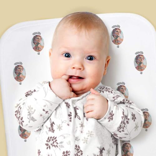 Azeeda 'Create Art Painted Man' Baby Burp/Wash Cloth (BC00029114)2