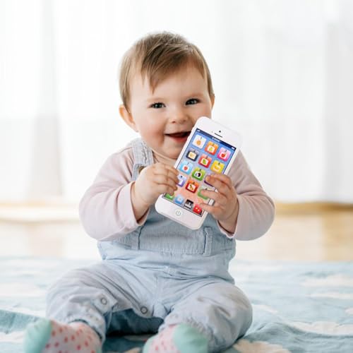 Celular de bebé para aprender jugando con luces mágicas y dulces melodías táctiles 2