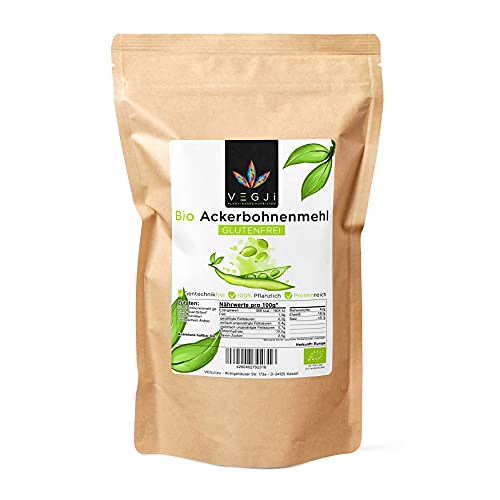 Bio Ackerbohnenmehl Glutenfrei & reich an Protein, aus Bio-Anbau in Europa - 1000g Cover