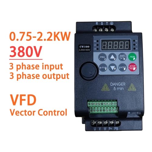 Convertidor de frecuencia 380V VFD económico de control vectorial para motor trifásico 3