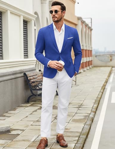Image of COOFANDY Mens Casual Blazer Suit Jackets One Button Sport Coats Lightweight Business Sports Jackets