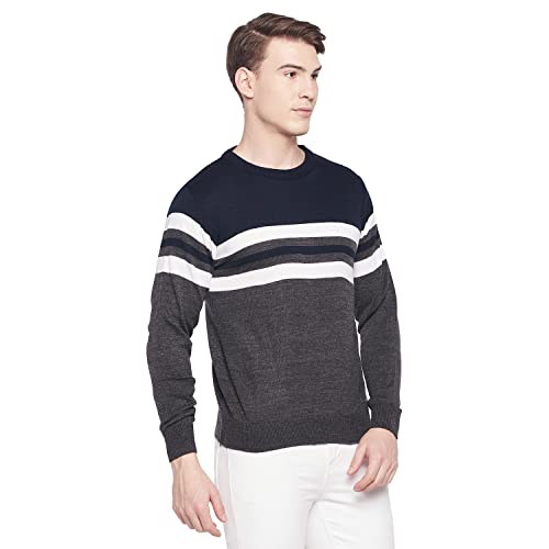 Image of Duke Stardust Men Full Sleeve Round Neck Sweater (SDS8099 Anthra L)