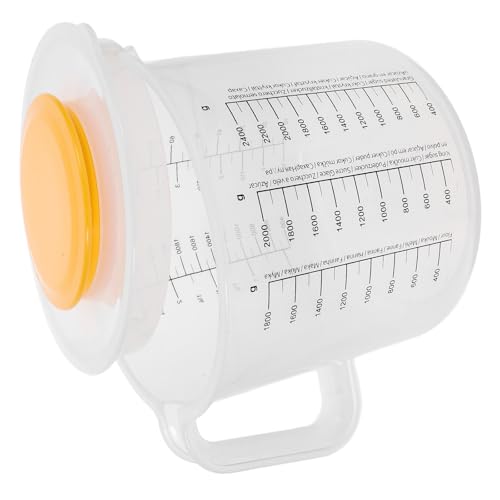 Tazón medidor con balanza y tapa 2.5L blanco miniatura 1