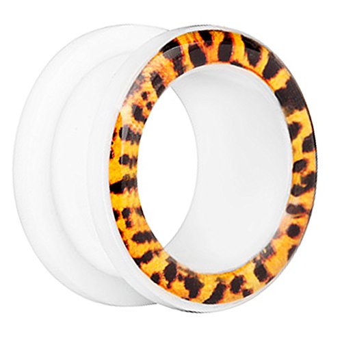 Piersando Piercing d'oreille en plastique au look léopard, léopard, léopard, animal, Plastique