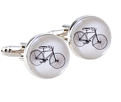 ?4?Pair Free Shipping Vintage bicycle Cufflinks Silver plated Antique bike Cuff links men and women ,classical gold cufflinks
