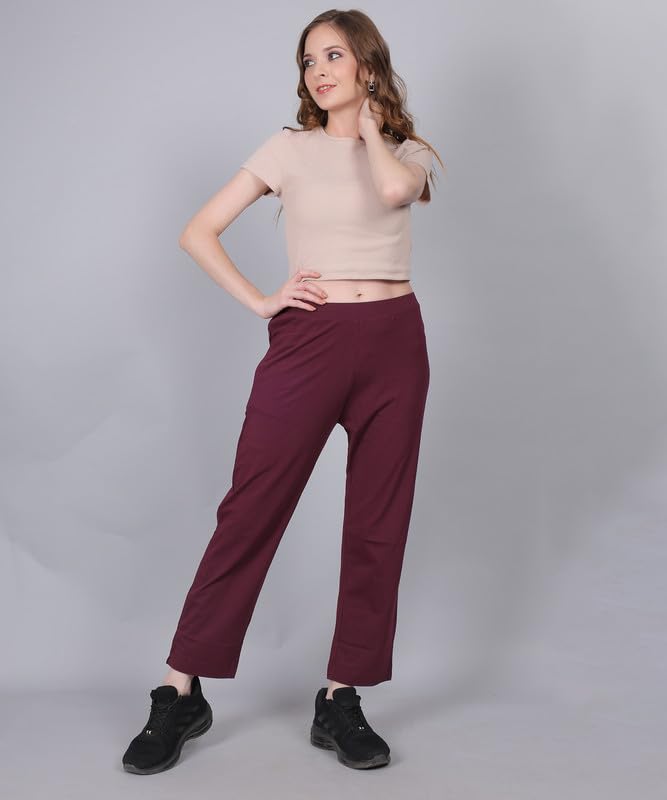 Image of Women's Cotton Light Weight Comfortable, Stretchable, Breathable & Soft Pant Style Jeggings