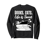 Photo Gallery libri cats life is sweet proofreader felpa Photo Gallery libri cats life is sweet proofreader felpa
