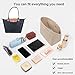 Lckaey Purse Organizer Insert for longchamp(Small) shor thandle Handbags Organizer 1012Beige-S