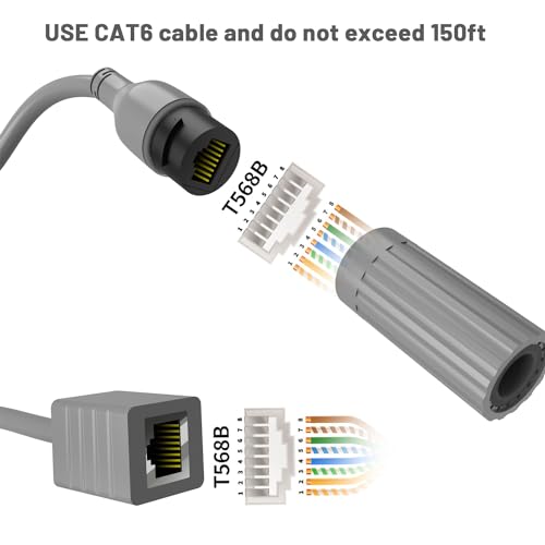 Cable con conector RJ45 hembra para Starlink Gen 2 miniatura 4