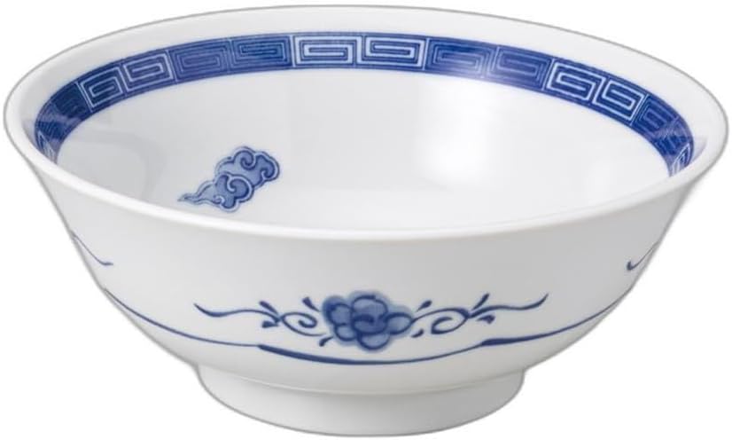 Kaminarimon Ryu 6.0 Noodle Bowl, 7.4 x 7.4 x 3.0 inches (18.8 x 18.8 x 7.7 cm), 950cc | Ramen Don Setomonohonpo