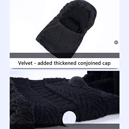 Set de invierno tejido con gorro, bufanda y guantes táctiles miniatura 5