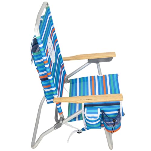 Image of Tommy Bahama 4-Position Extended seat Height Easy in-Easy Out Folding Backpack Beach Chair