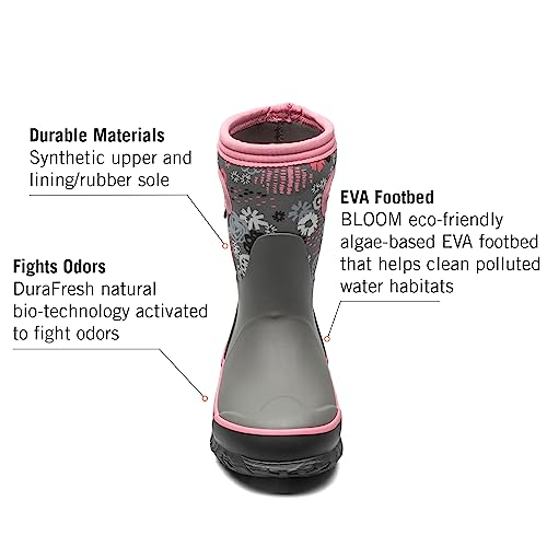 Image of BOGS Grasp Kids Waterproof Rain Boots, Insulated Winter Snow Boots