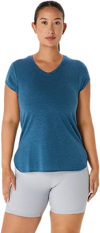 ASICS Women's Heather Vneck TOP Apparel