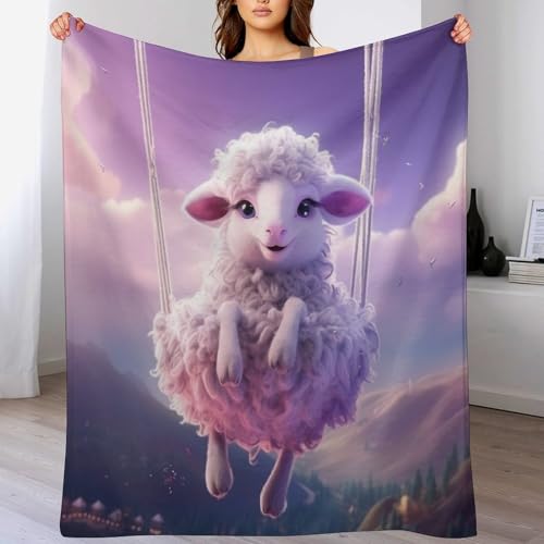 Manta de oveja de 100x130 cm para cama y sofá 2