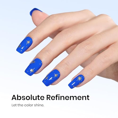 Image of Beetles Blue Gel Polish - 15ML /0.51Fl Oz., Royal Blue Gel Polish, Color-Matched Bottle, Soak-Off UV LED, Long-Lasting Holiday & Summer Nails Art for DIY Beginners & Salon Pros