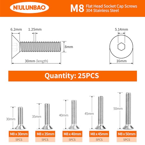 Mejores review On-line Tornillo m8 45mm favoritos de las personas. 20 Imagen adicional