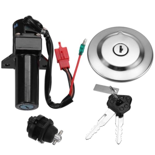Interruptor de encendido moto 12V con cable de 2,5mm y llaves de repuesto antiatasco 2