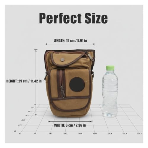 Bolsa cartuchera para montar en lona resistente con correa ajustable 3