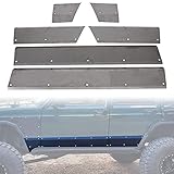 ECOTRIC Lower Door and Side Panel Armor Compatible with 1984-2001 Jeep Cherokee XJ 4-Door Unpainted