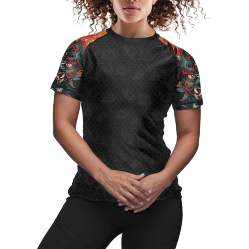 Samurai BJJ Women Short Sleeve Rash Guard MMA Baselayer Skin Performance Shirt for MMA Grappling4