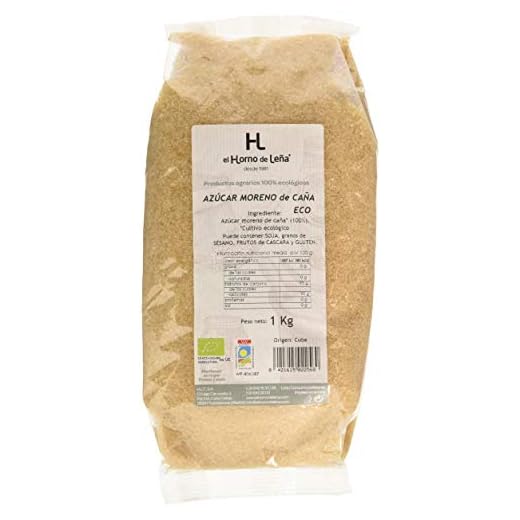 Horno de Leña Azúcar Moreno de Caña Eco, 1000g, Pack de 1