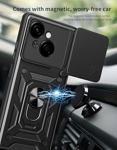 Coque Tecno Spark Go 1 et Pop 9 bleue avec protège-objectif - 5