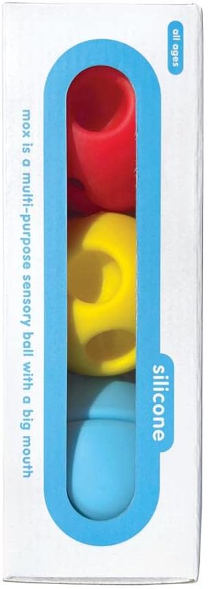 MOLUK2843361 MOX Toy Ball, Set of 3, Innovative Silicone Toy, Educational Toy from 0+ Months, Colourful