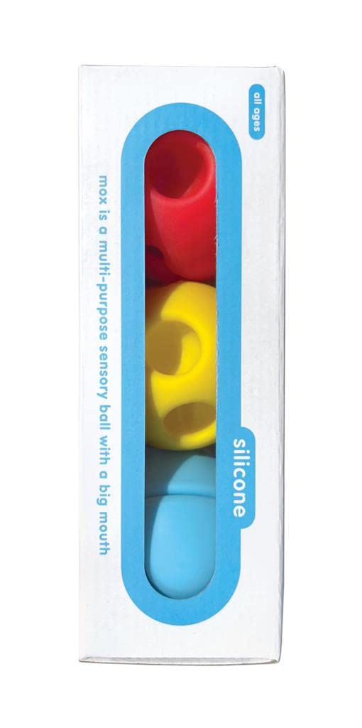 MOLUK2843361 MOX Toy Ball, Set of 3, Innovative Silicone Toy, Educational Toy from 0+ Months, Colourful