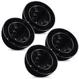 Wonderjune 4pack PVC Furnace Flue Pipe Vent Cap for 1.5" 2" 3" Pipe Hemispherical Flue Roof Vent Cap Keep Small Animals Out of Exterior Exhaust Cover (Black)