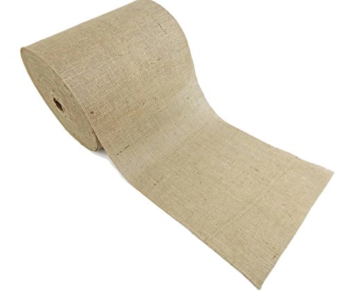 Burlap and Beyond 14" Natural Burlap Roll - 100 Yards Eco-Friendly Jute Burlap Fabric Unfinished Edges 14 Inch