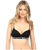 Calvin Klein Women's Logo Cotton Demi Lightly Lined Multiway Bra