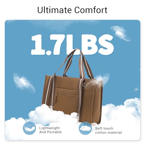 Image of ACUARIO Tote Bag for Women, Work Tote Handbag with Pockets, Shoulder Bag for Office Business Travel Daily Commute