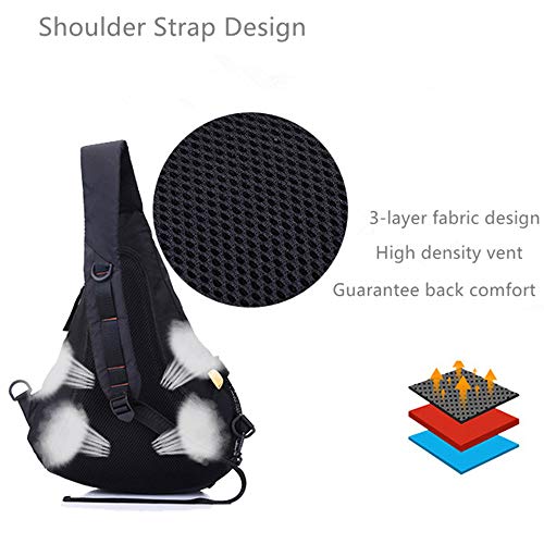 Mochila bandolera para el hombro y pecho con diseño casual para ciclismo y deporte 5