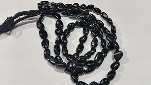 Spinel noir perles nugget style bohème chic pour bijoux du quotidien
