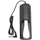 Phefop Musical Instrument Accessories Universal Sustain Pedal for IDI Keyboards High Compatibility Tip Sustain Effect Metal Tongue RustProof NonSlip Design with Polarity Switch