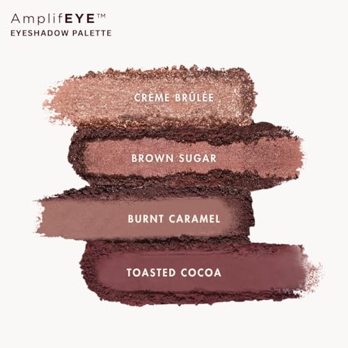 Image of HYUE AmplifEYE Eyeshadow Palette - 6 Shades | Biscotti Crumble | Highly Pigmented Shades | Matte, Metallic, Satin & Foil | Long Lasting | Smooth Blendable Texture | All Skin Types