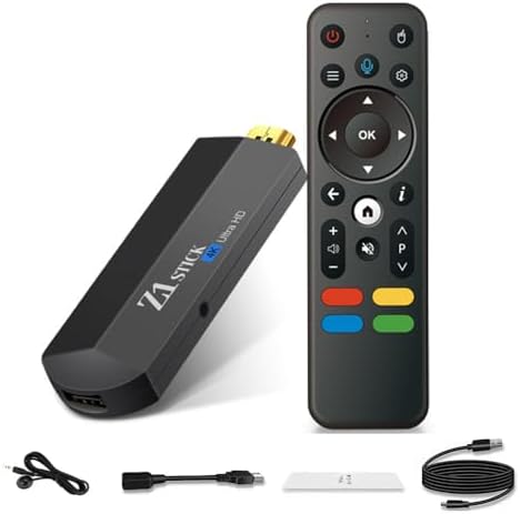 Android TV Stick 4K 16GB WiFi5 2.4G/5.8Ghz BT5.0 Control de Voz S...