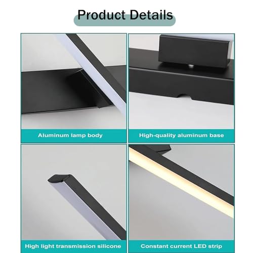 Aplique de pared LED recargable USB giratorio 330 grados para iluminación moderna 5