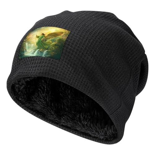 Archangel Gabriel - Gorro de felpa para hombre y mujer, cómodo gorro para dormir, gorro de punto, Estilo negro, 6 3/4/7 1/4