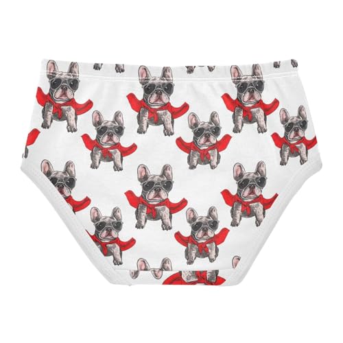 Joisal Flower Toddler Underwear Floral 2t Cotton Cute Panties Girl Cool French Bulldog White Briefs Kids Undies2