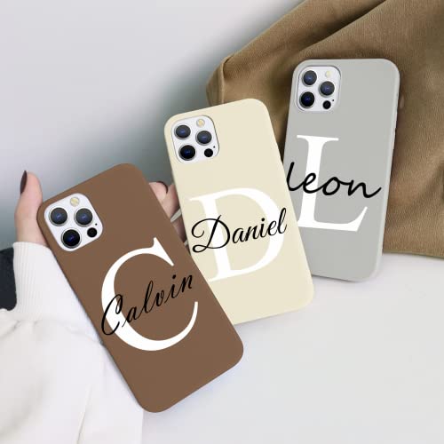 Eouine Custom Name Phone Case For Iphone 14 13 12 Pro Max 11 Mini Xr Xs X 7 8 Plus Se 2020 2022 6S 6, Customize Personalized Handwritten Text Soft Silicone Cover - Customizable Gifts For Women & Men #TOP2
