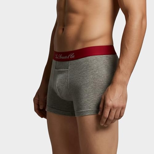 Image of Levi's Cotton Elite Trunk | Premium Men's Trunk Underwear | 4-Way Stretch | Outer Elastic Waistband | H-Pocket | Style 072 | Pack of 1