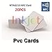 20 Programmable PVC NFC Cards - Ntag215, CR80, Compatible with Epson & Canon Inkjet Printers