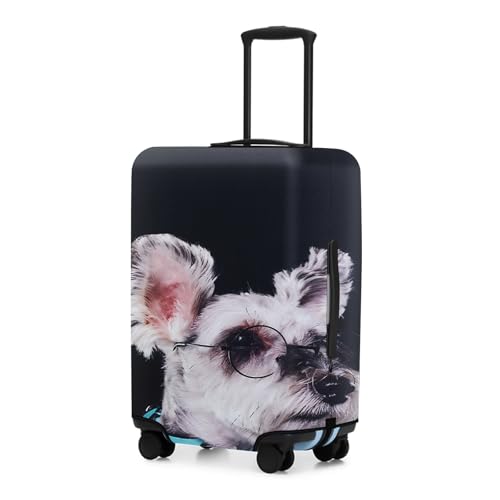 Luggage Covers for Suitcase Tsa Approved, Travel Suitcase Cover Protector Fits 29-32 Inch Luggage, Washable Baggage Covers (XL, Eyes Dog)
