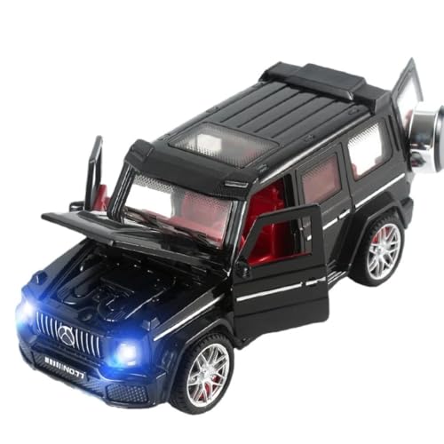 Image of PLUSPOINT G-Wagon Friction Powered Car Toys Realistic with Lights and Sound for Kids with Doors Opeanable Smooth Push and Go 1:32 Scale Pretend Play Toy Car Great Gift for Children Boys