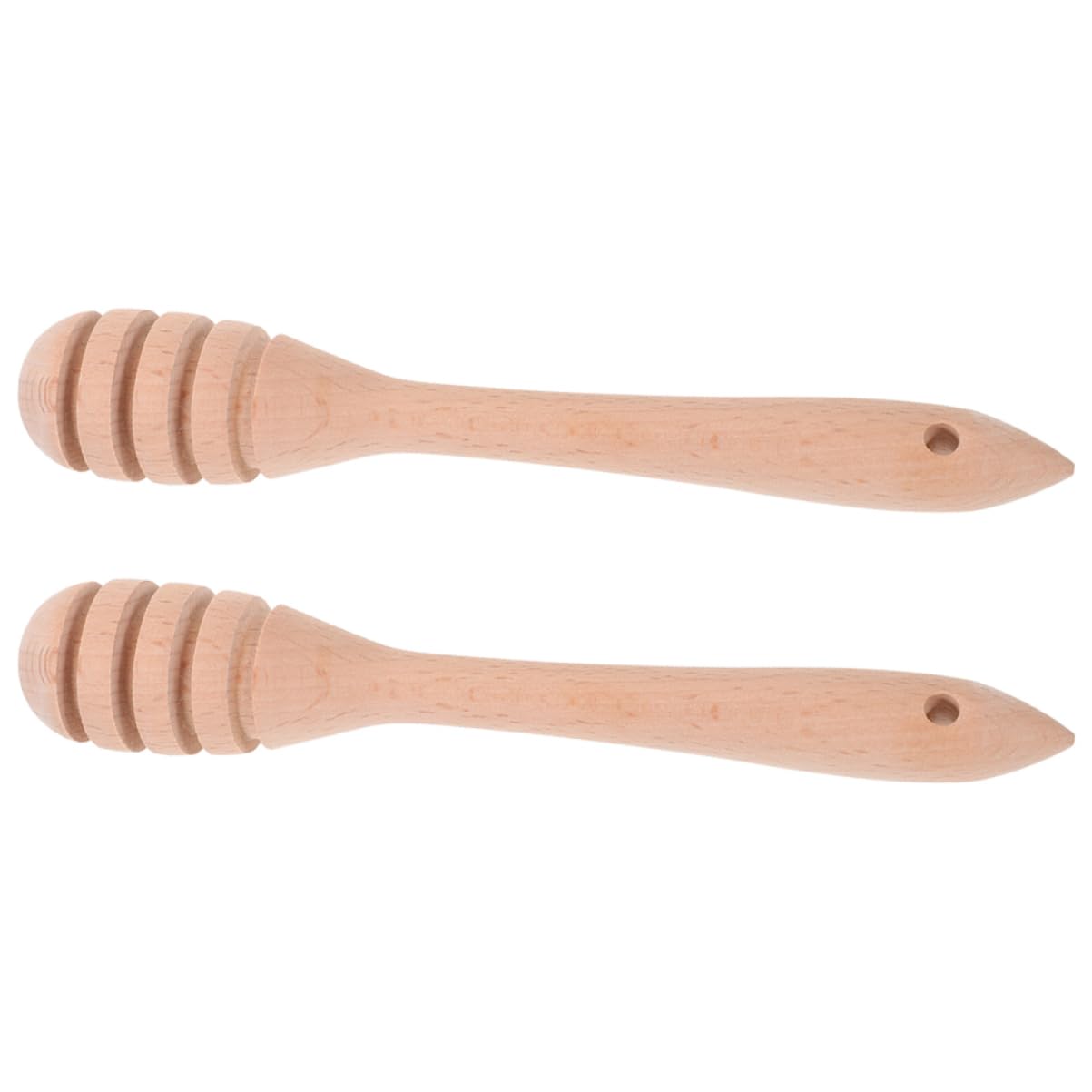 PRETYZOOM Elegant Wooden Honey Stir Pieces Honey Dier Sticks Honey Stir Bar for Syrup Jam